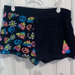 Emoji pajama shorts.